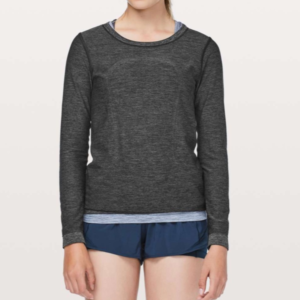 Lululemon Swiftly Tech Long Sleeve (Breeze) *Relaxed Fit Black / Anchor